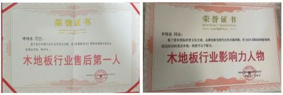 木地板優(yōu)秀行業(yè)優(yōu)秀勞?！陚|